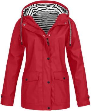 Women's Winter Jacket Quilted Puffer Parka Outdoor Coat Plus Women's Coat Mountain Windbreaker Hooded Raincoat