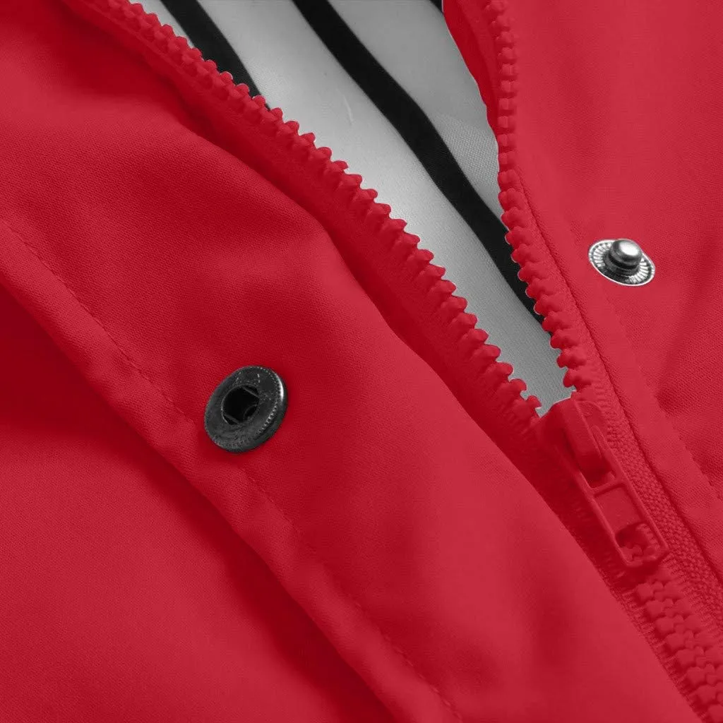 Women's Winter Jacket Quilted Puffer Parka Outdoor Coat Plus Women's Coat Mountain Windbreaker Hooded Raincoat