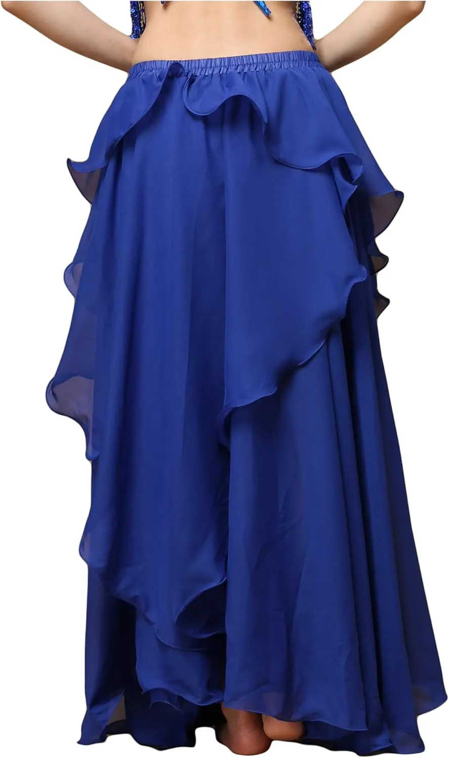 Wuchieal Women's Fairy Belly Dance Skirt Large Swing Skirts Women Belly Dancing Practice Skirt