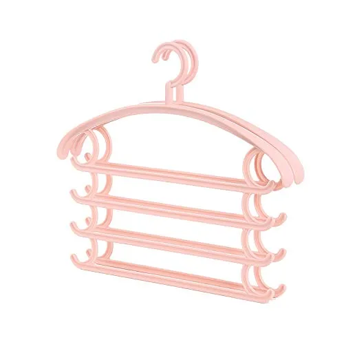 Xyijia Hanger Multifunctional Magic Trousers Rack Household Wardrobe Pants Hanger Scarf Storage Rack Plastic Finishing Pants Hanger