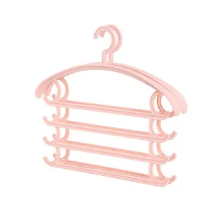 Xyijia Hanger Multifunctional Magic Trousers Rack Household Wardrobe Pants Hanger Scarf Storage Rack Plastic Finishing Pants Hanger
