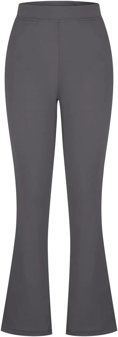 yardsong Dress Pants Women High Waisted Flare Business Casual Work Trousers Bootcut Office Pull On Slacks with Pockets