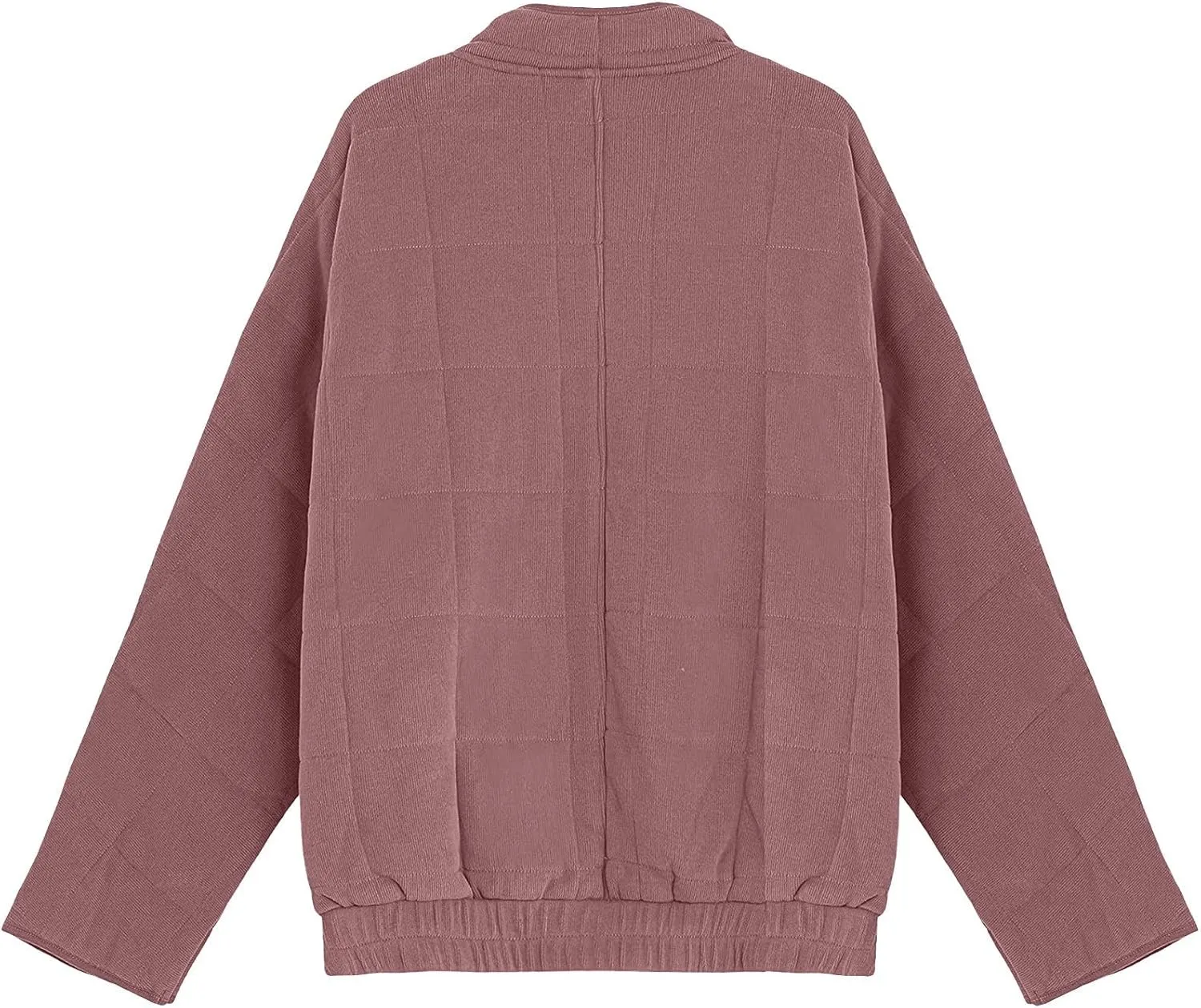 Zip Up Women's Diamond Quilted Jackets Warm Winter 2023 Western Quilted Coats Classic Long Sleeve Cotton Padded Down